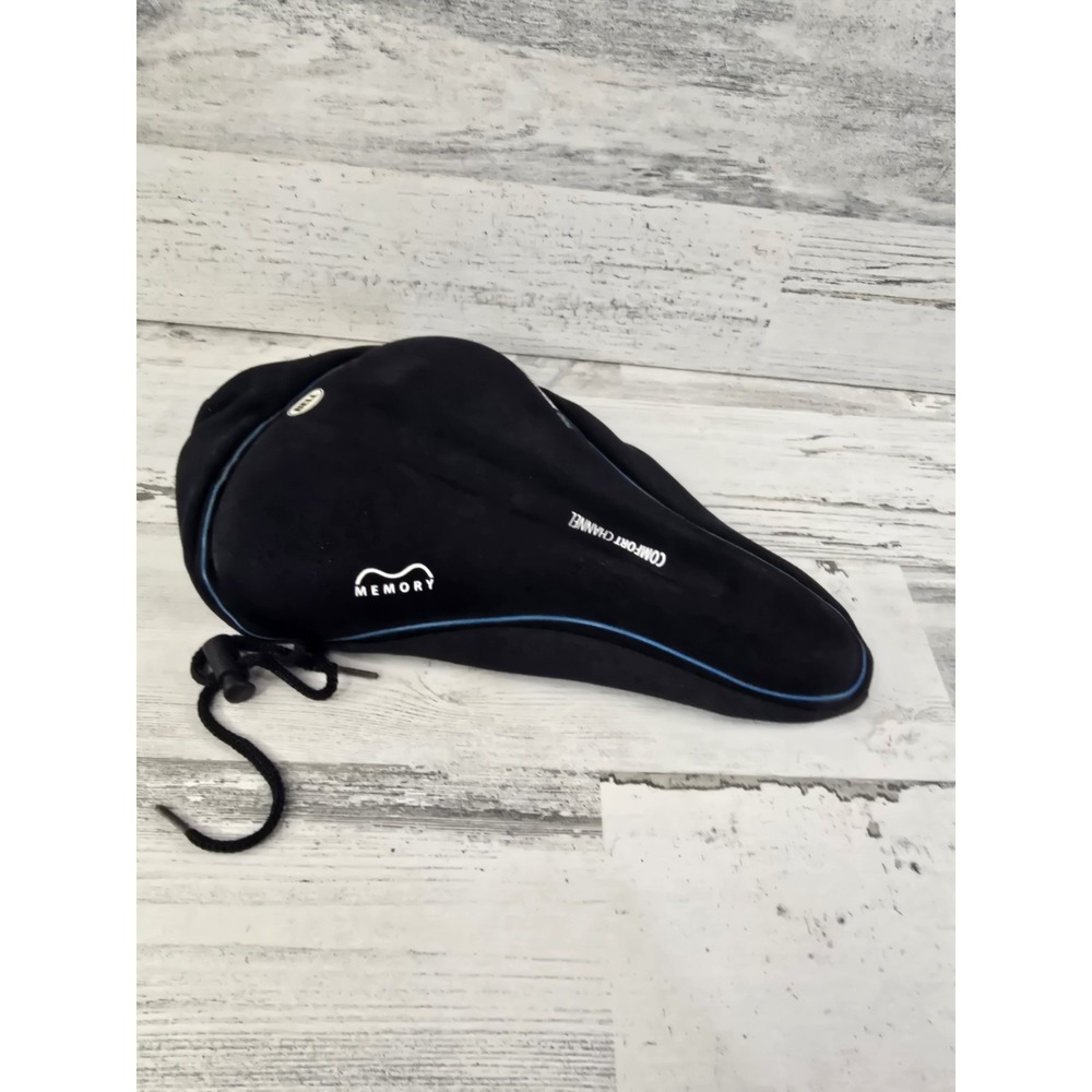 Bell 700 Memory Foam Bicycle Seat Cover Black Comfort Channel Padded‎ Cushion